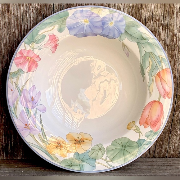 Vintage Discontinued MIKASA Optima SPRING LEGACY Rimmed Soup Bowl Replacement - Picture 1 of 13